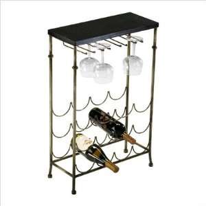  Urban Wine Table in Antique Flemish and Black