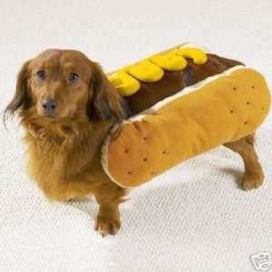   Casual Canine Mustard Hot Diggity Dog Costume SMALL: Kitchen & Dining