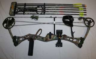 BEAR Charge Compound Hunting Bow 70# Draw 29 Trophy Ridge Quiver RH 