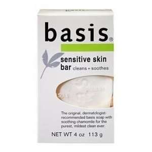  Basis Sensitive Skin Soap 4oz: Health & Personal Care