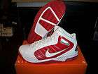 NIKE AIR TEAM HYPED WHITE/VARSITY RED MENS SHOES SZ 9