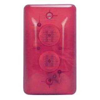 Indoor / Outdoor Siren With Flasher 12VDC 250ma Clear Red Plastic Case 