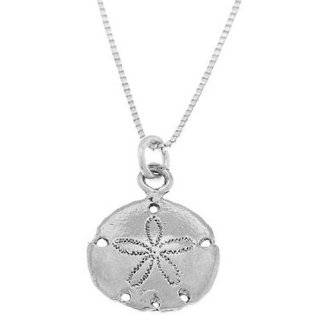 Sterling Silver Sand Dollar Necklace: Jewelry: 