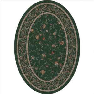  Milliken 7405C/106 Pastiche Hampshire Floral Forest Oval Rug 