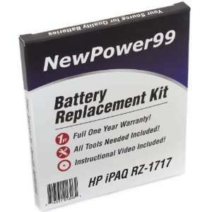  HP iPAQ RZ 1717 Battery Replacement Kit with Installation 