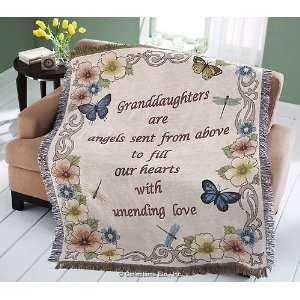  Granddaughter Family Woven Throw Blanket 
