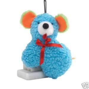 Grriggles Hubbub 6 Berber Squeaker Dog Toy BLUE MOOSE  