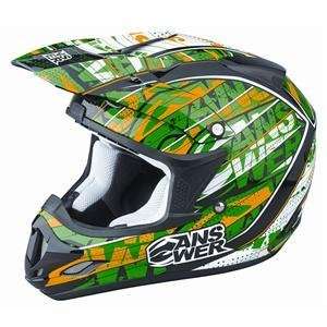    Answer Racing Comet Alpha Air Helmet   Medium/Green: Automotive