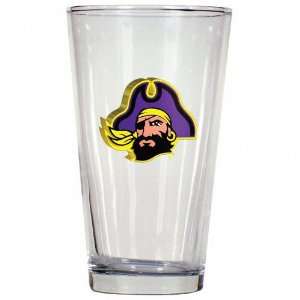  East Carolina Pirates 3D Logo Pint Glass Sports 