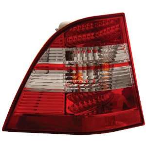  Anzo USA 321054 Mercedes Benz ML Red/Clear LED Tail Light 