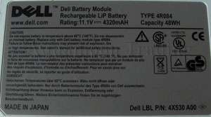 Genuine 2nd DELL Battery Module Latitude D620 D830 8500  