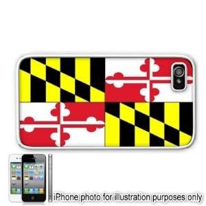  Maryland State Flag Apple Iphone 4 4s Case Cover White 