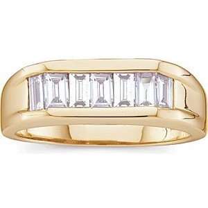   00 Carat Total Weight Gents Ring set in14 kt Yellow Gold(9): Jewelry
