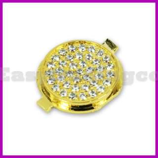 Gold Color Home Button with Genuine Crystal faceted Best replacement 