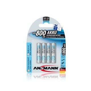 Ansmann 5035042 MaxE AAA 800 mAh Batteries   4 Pack (Silver)