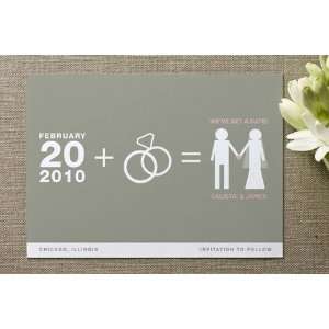  Matrimony Save the Date Cards by marabou Health 