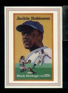 FA) JACKIE ROBINSON Black Heritage Stamp Card  