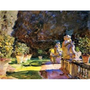  Oil Painting Villa di Marlia, Lucca John Singer Sargent 