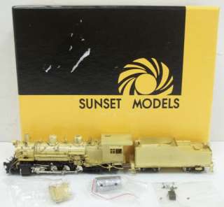 Sunset Models K 36 Brass HOn3 DRG&W 2 8 2 Steam Locomotive & Tender 