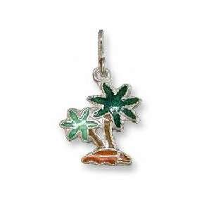  Islet Sterling Silver and Enamel Charm: Jewelry