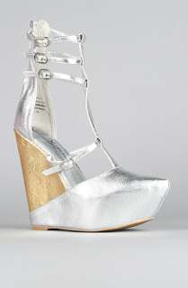Jeffrey Campbell Shoes The Zane Shoe Silver & Gold  