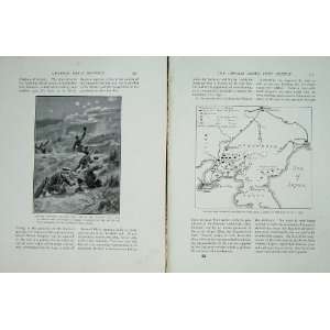    Russo Japanese War Japanese Officers Map Manchuria
