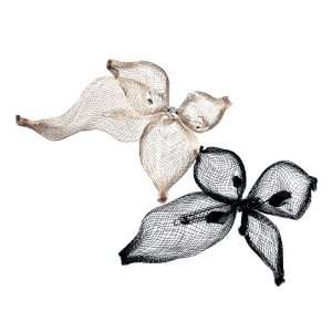  Colette Malouf Mesh Flower and Crystal Rocks Snap Clip 