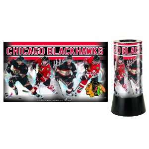 NHL Chicago Blackhawks Rotating Lamp 