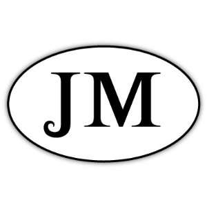  JM Jamaica car bumper sticker decal 5 x 3 Everything 