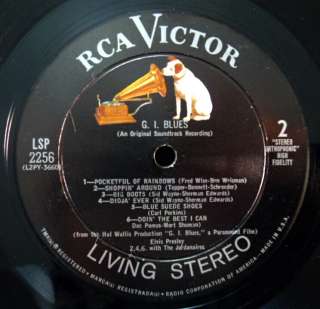 BLUES Elvis Presley 1960 RCA LIVING STEREO LP NM  