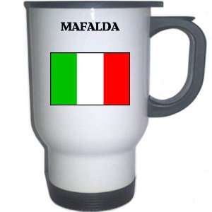  Italy (Italia)   MAFALDA White Stainless Steel Mug 