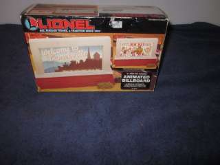 LIONEL TRAINS 6 12761 ANIMATED BILLBOARD ACCESSORY LN/OB  