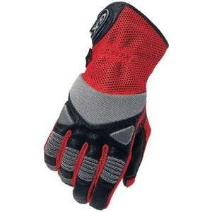 Tourmaster Cortech GX Air Mens Motorcycle Gloves Red Large 