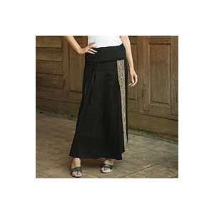 NOVICA Cotton wraparound skirt, Thai Deluxe