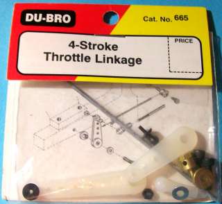 DU BRO 4 Stroke Throttle Linkage RC Airplane DUB665 011859006655 