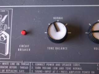   controls a vu meter an external speaker is located in the front cover
