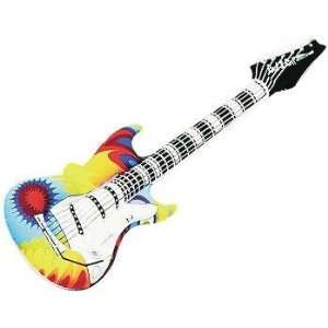  Tye Dye Guitar Inflatable Blow up 42 Inches: Toys & Games