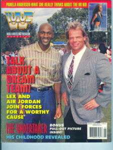 1995 WWF Magazine Michael Jordan & Lex Lugger  