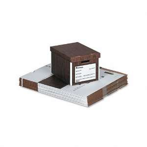  Storage Box, Letter/Legal, Fiberboard, Woodgrain, 12 