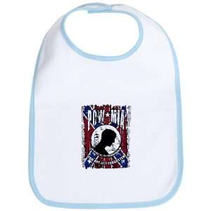  Baby Bib Sky Blue POWMIA All Gave Some Some Gave All on 