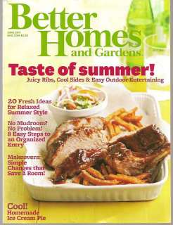 BETTER HOMES AND GARDENS MAGAZINE   June 2011 Taste of  