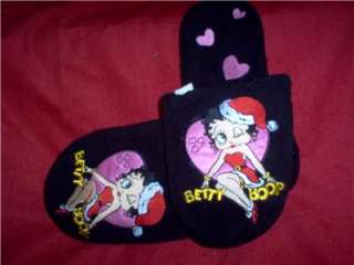 Santa Betty Red Plush Slippers CHRISTMAS IN JULY SPECIAL