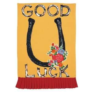  Julia Junkin Good Luck Kitchen Towel, Yellow