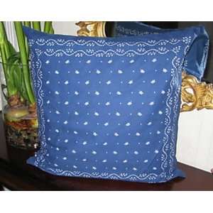  Ralph Lauren Biarritz Bandana 20 Decorative Pillow Blue 