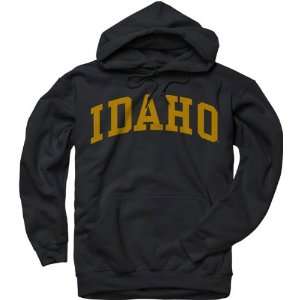  Idaho Vandals Black Arch Hooded Sweatshirt: Sports 