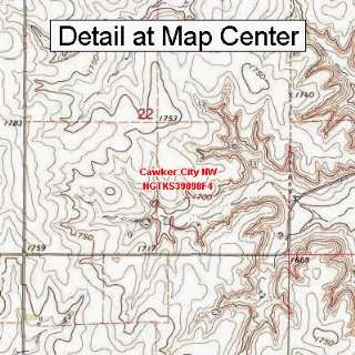   Map   Cawker City NW, Kansas (Folded/Waterproof)