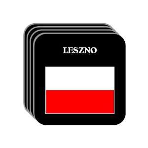  Poland   LESZNO Set of 4 Mini Mousepad Coasters 