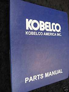 Kobelco SK160LC 6E Excavator Parts Manual  
