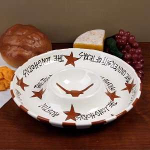 Texas Longhorns 2 In 1 Chips & Dip Bowl:  Sports & Outdoors