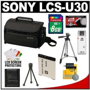  Sony LCS U30 Large Carrying Case (Black) with 8GB Card 